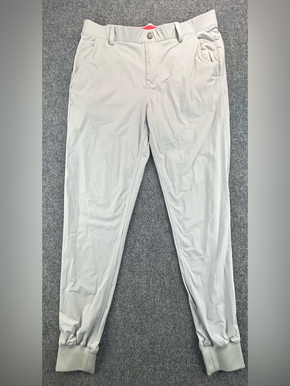 Redvanly Halliday Joggers Pants Beige Pull On Golf Performance